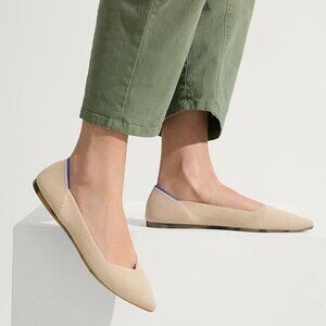 Rothy's The Point Flats Ecru | Size 9.5 | EUC